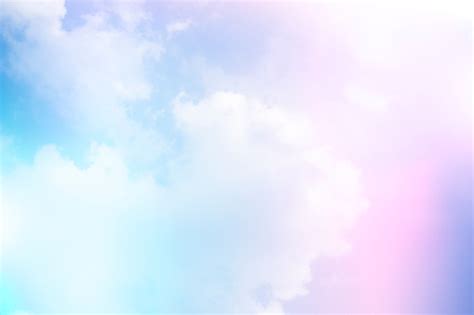Gradient Soft Cloud Background With A Pastel Pink To Blue Color Stock