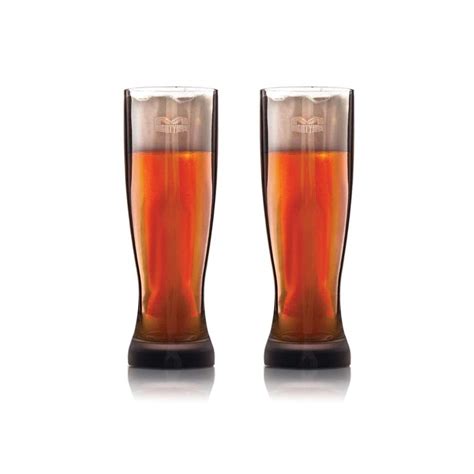 Mighty Mug Pilsner Glass 2 Pack The Barware That WonÕt Fall Featuring Set Of Two Pilsner Cups