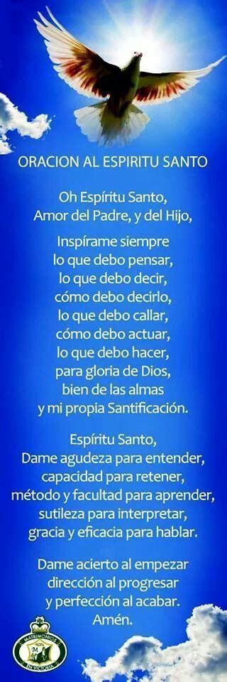 Oracion Al Espiritu Santo Imagenes