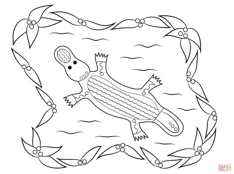 You can use it on greeting cards as well as scrapbook pages, journals and any paper projects. Platypus Aboriginal Art coloring page | Free Printable ...