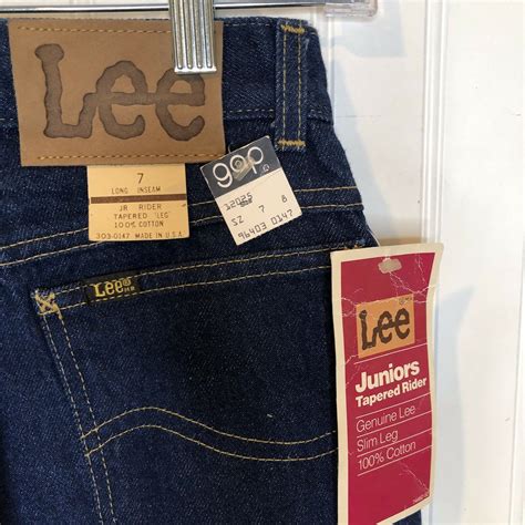 Vintage Lee Jeans Brand New With Tags Juniors Size 7 Dark Etsy
