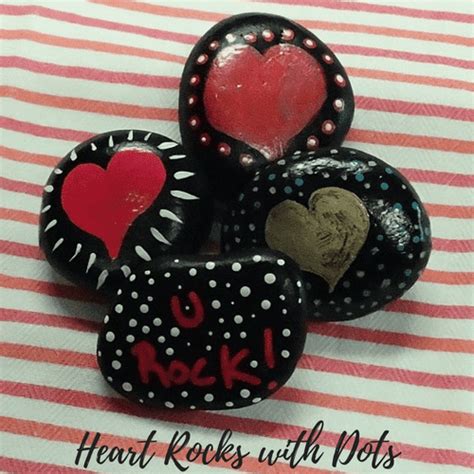 Easy Valentines Day Rock Painting Crafts Roundup