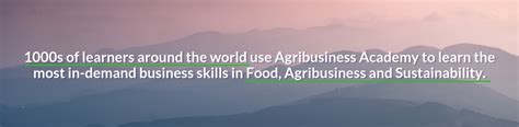 Agribusiness Academy Food And Agribusiness Management