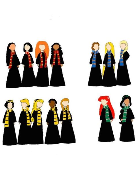 Disney Princesses Hogwarts By Im On A Roll On Deviantart Disney