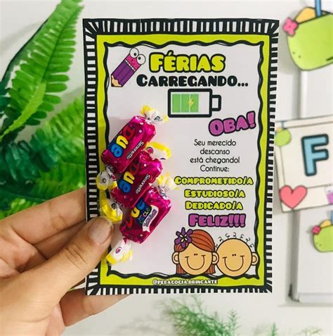 Lembrancinha De Férias Escolares