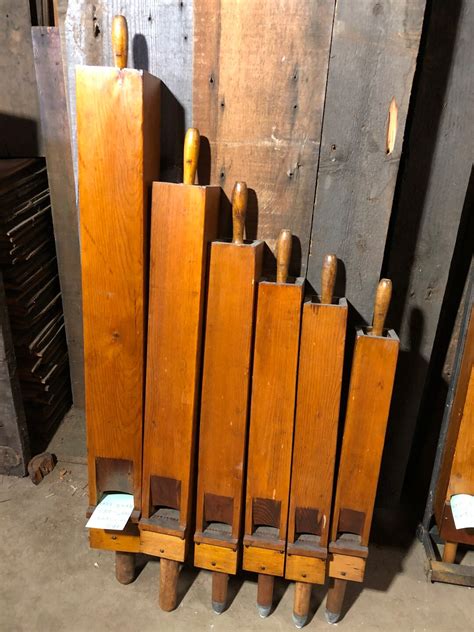 Set Of 6 Large Wooden Pipe Organ Pipes Graduated Sizes 28 To Etsy