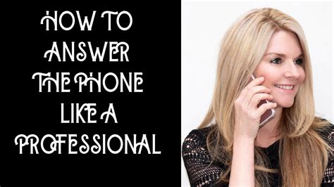 How To Answer The Phone At Work Telephone Skills In The Office Youtube