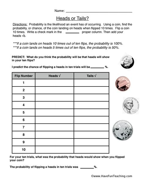 2 randomly selected mice are albino then brown? Probability Worksheets | Have Fun Teaching