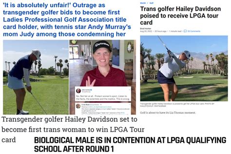 The Transgender Debate Rolls Into Professional Golf Women And Golf