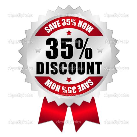 35 Percent Discount Web Button Stock Vector Image By ©newartgraphics