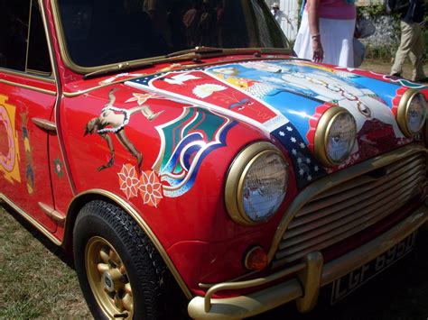 The Story Behind George Harrisons Psychedelic Mini ~ Vintage Everyday