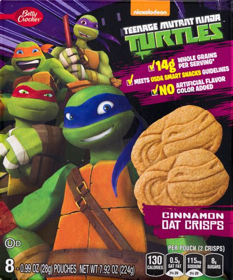 Betty Crocker Teenage Mutant Ninja Turtles Cinnamon Oat Crisps Ct
