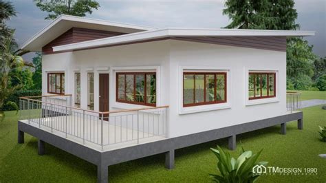 Elevated Two Bedroom Bungalow With A Cottage Look Pinoy Eplans In