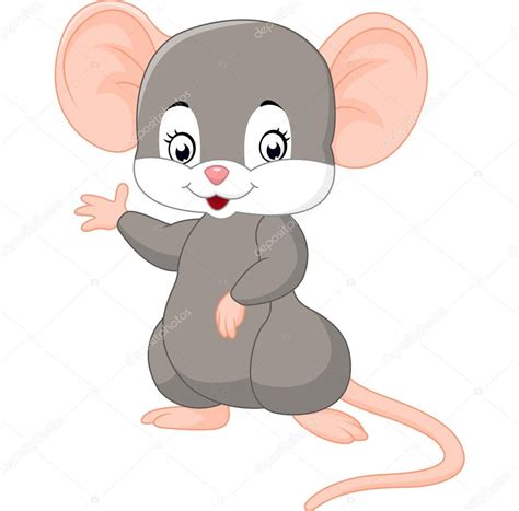 Laden sie die kostenlosen grafikressourcen in form von png eps ai. Cute mouse cartoon waving — Stock Vector © dreamcreation01 ...