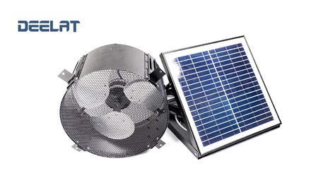 Solar Powered Exhaust Fan And Ventilator Youtube