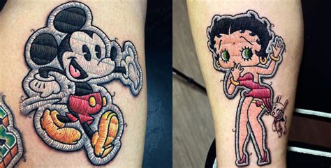 Artist Creates Disney And Pop Culture Patch Tattoos