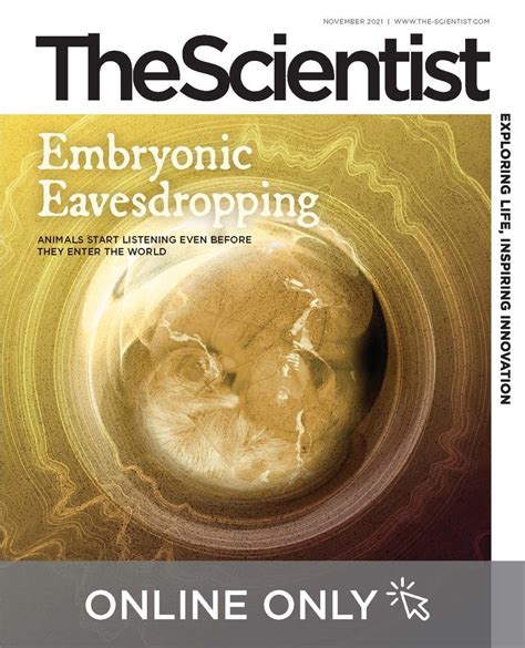 Issue November 2021 Embryonic Eavesdropping The Scientist Magazine®