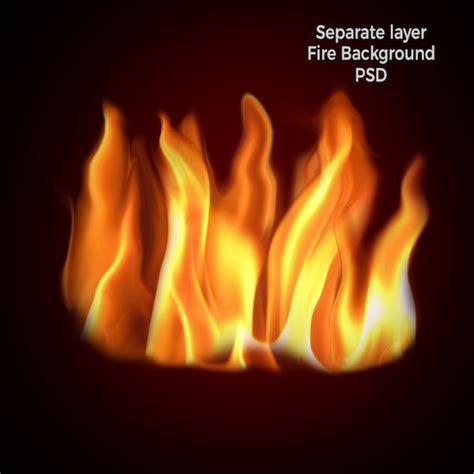 Llamas De Fuego Archivo Psd Premium