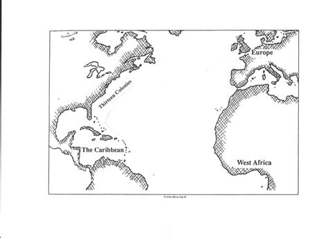 An Overview Of The Trans Atlantic Slave Trade Triangular Trade Map