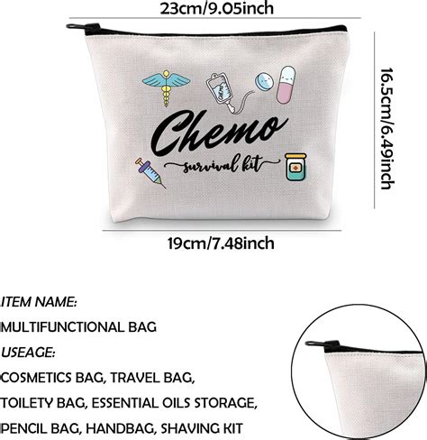 Chemo Care Package For Women Chemo Survival Kit Chemotherapy Treatment Zipper Pouch Bag