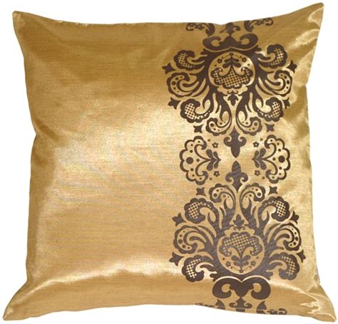 Shop gold pillows created by independent artists from around the globe. Gold with Brown Baroque Scroll Throw Pillow from Pillow Decor
