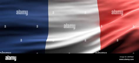 France Sign Symbol French National Flag Waving Texture Background