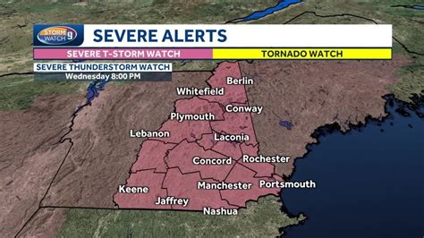 Video Severe Thunderstorm Watch In Effect For All Of Nh Youtube