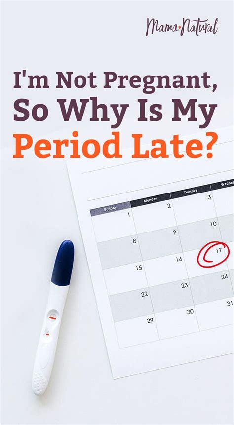 Im Not Pregnant So Why Is My Period Late Mama Natural Late