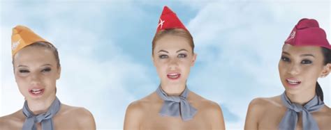 Kazakhstan Travel Company S Ad Featuring Naked Flight Attendants