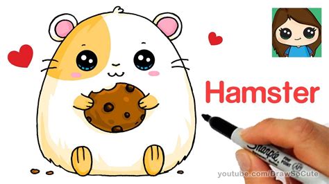 How To Draw A Hamster Super Easy Youtube