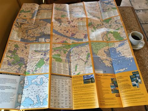 Paper Map To Plan Rail Adventure Rick Steves Vs Streetwise Europe For