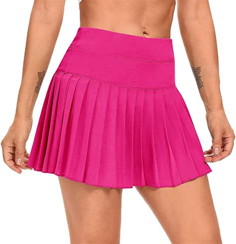 Derca Pleated Tennis Skirt For Women With Pockets Shorts Athletic