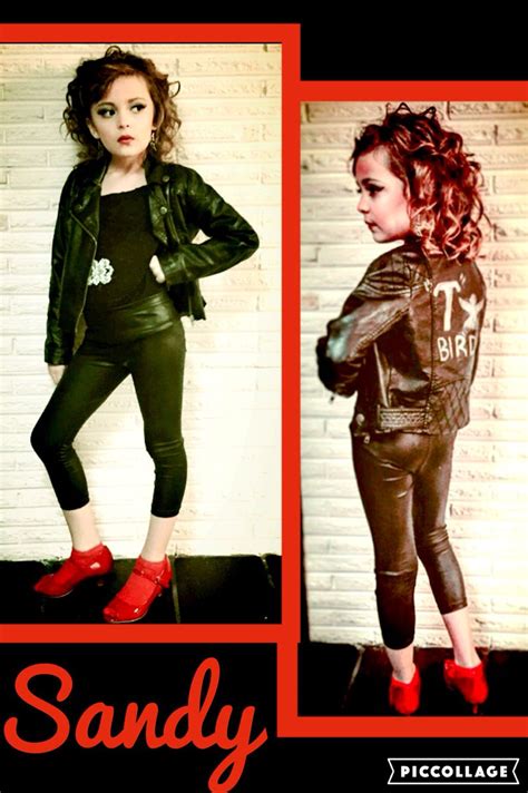 Classic car shows are full of this style inspired by the rat pack and 1950's greaser look. DIY Sandy from Grease kids Halloween costume | Sandy grease costume, Sandy grease, Grease costume