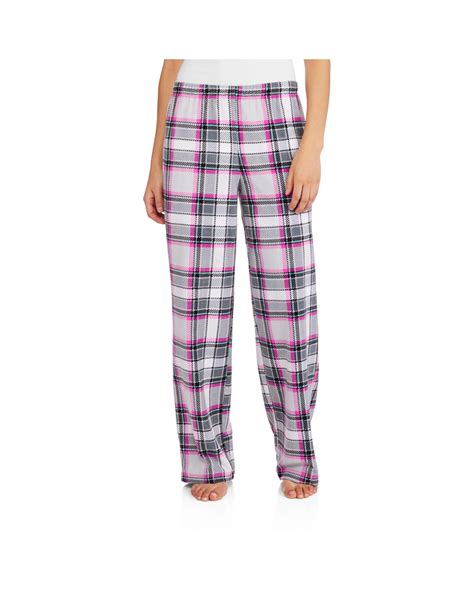 Secret Treasures Ladies Micro Fleece Feminine Plaid Pajama Pant