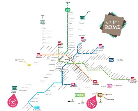 Visiter Rome Plan Métro Rome Telechargez Plan De Metro