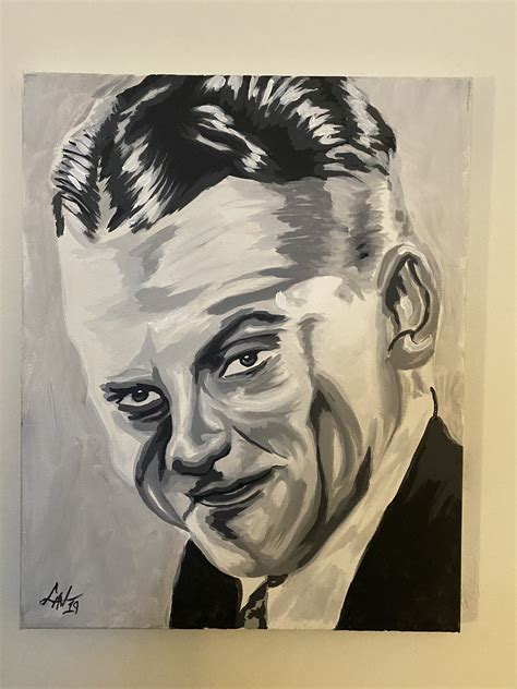 James Cagney 1930s Actor Acrylic Canvas Painting 16x20 Etsy
