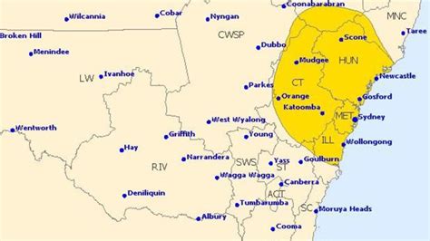 Sydney Newcastle Weather Severe Storm Warning Issued For Friday Afternoon