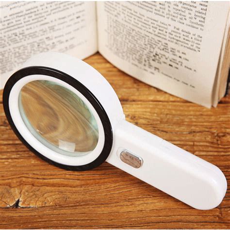 20x Led Lighted Magnifying Glass Handheld Reading Loupe Magnifier With
