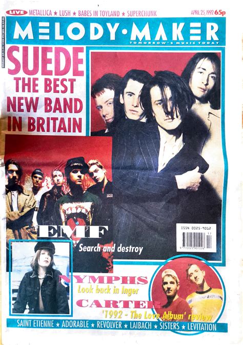 Suede The Best New Band In Britain Melody Maker 1992