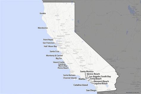 Map Of California Laguna Beach Secretmuseum