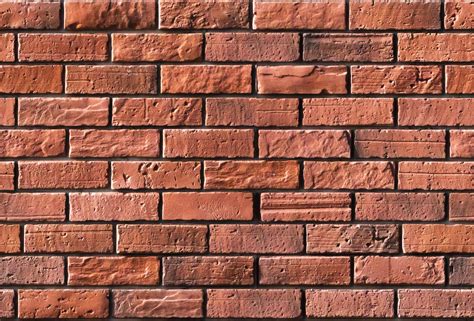 Seamless Pattern Vintage Red Brick Wall Background Of Red Color Old