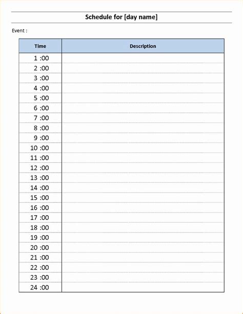 Pin On Examples Schedule Templates For Word And Excel