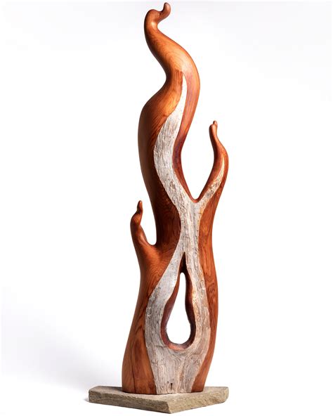 Beachfire Lll Cedar Sculpture Thuja Wood Art Reclaimed Cedar