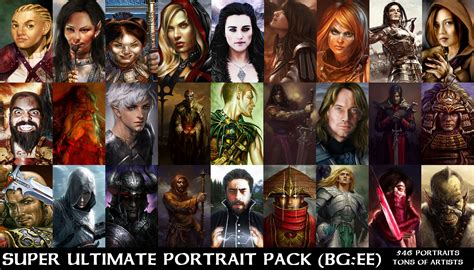 Super Ultimate Portrait Pack Bg Ee Zip Addon Baldur S Gate Enhanced Edition Indiedb