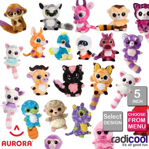 Aurora Yoohoo And Friends 5 Inch Plush Cuddly Soft Toys Childrens Teddy