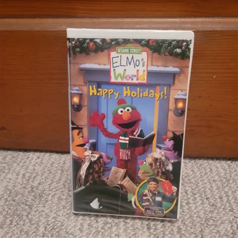 Elmos World Happy Holidays Vhs 2002 Sesame Street Kelly Ripa