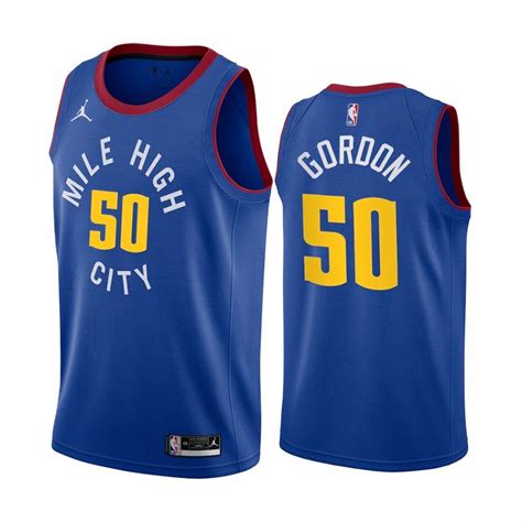 Men And Youth Aaron Gordon Denver Nuggets Statement Jersey Blue