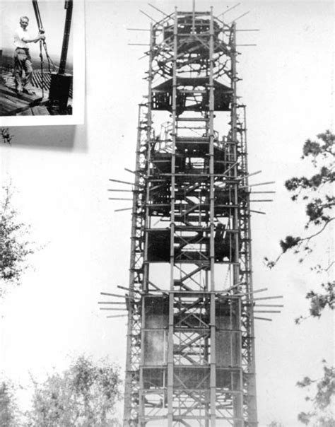 Florida Memory Construction Of Bok Tower Lake Wales Florida