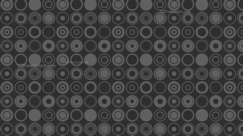 Black Seamless Geometric Circle Pattern Background