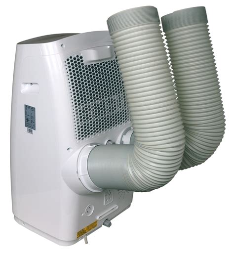 Nonetheless, using a dryer vent as a source of eliminating hot air from a portable air conditioner is still possible if you can connect your portable ac unit exhaust hose into it. Ideal-Air Dual Hose Portable Air Conditioner 14,000 BTU